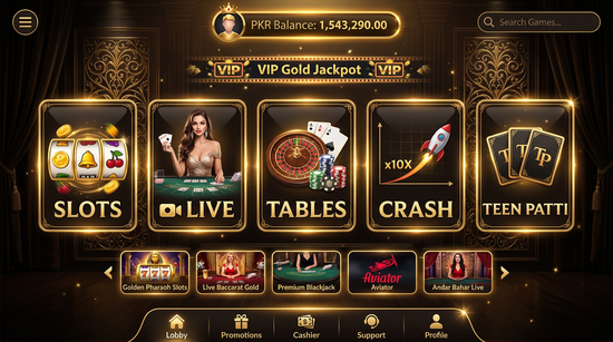 Main screen of BKGame casino page for PK players